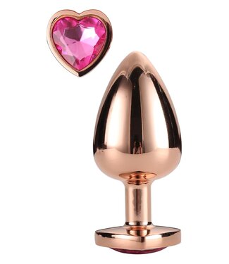 Dreamtoys GLEAMING LOVE ROSE GOLD PLUG MEDIUM
