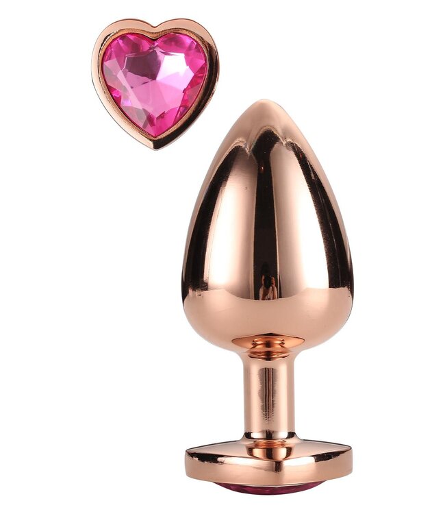 Dreamtoys GLEAMING LOVE ROSE GOLD PLUG MEDIUM