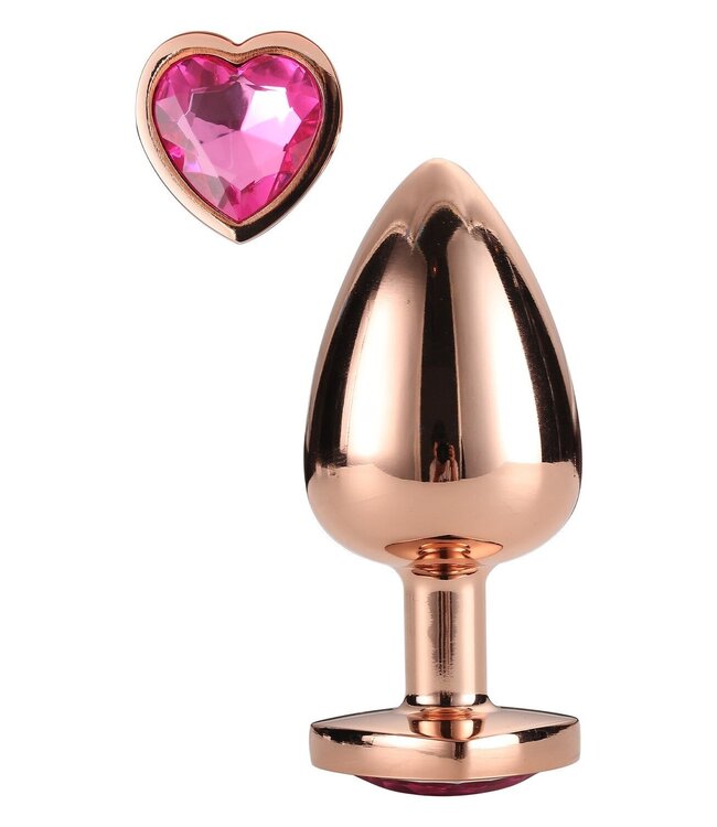 Dreamtoys GLEAMING LOVE ROSE GOLD PLUG SMALL