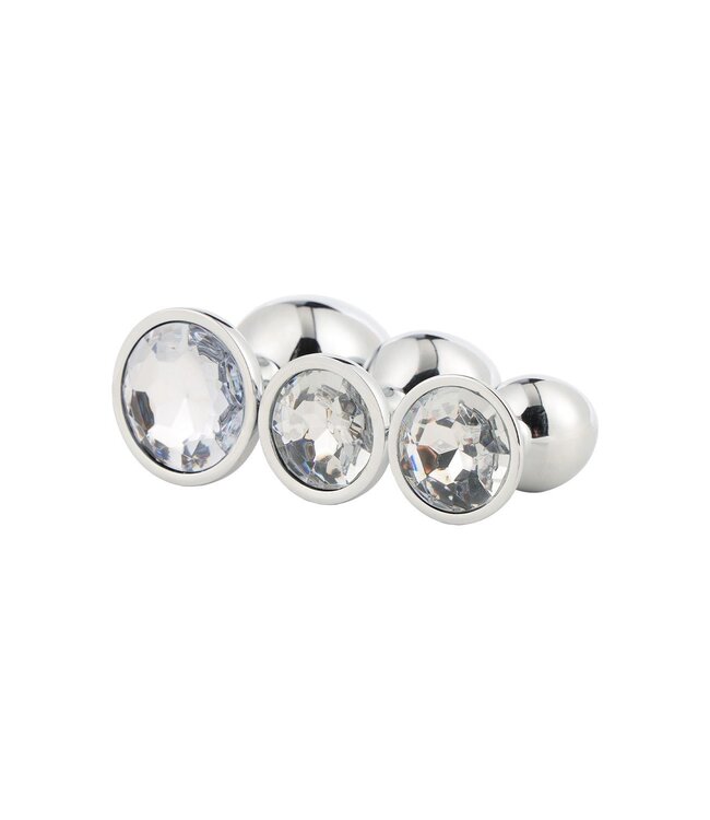 Dreamtoys GLEAMING LOVE SILVER PLUG SET