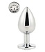 Dreamtoys GLEAMING LOVE SILVER PLUG LARGE