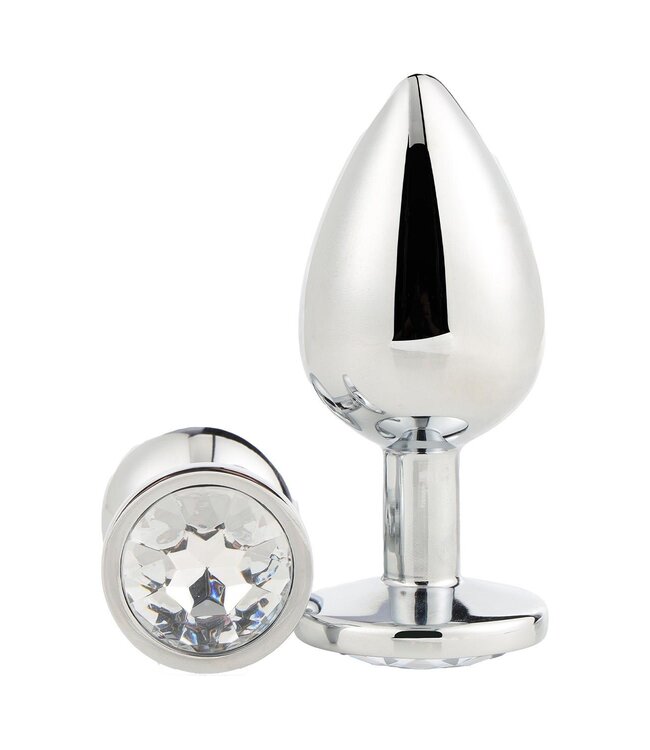 Dreamtoys GLEAMING LOVE SILVER PLUG LARGE