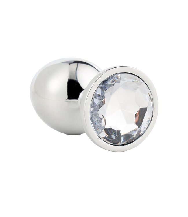 Dreamtoys GLEAMING LOVE SILVER PLUG LARGE