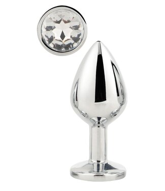 Dreamtoys GLEAMING LOVE SILVER PLUG MEDIUM