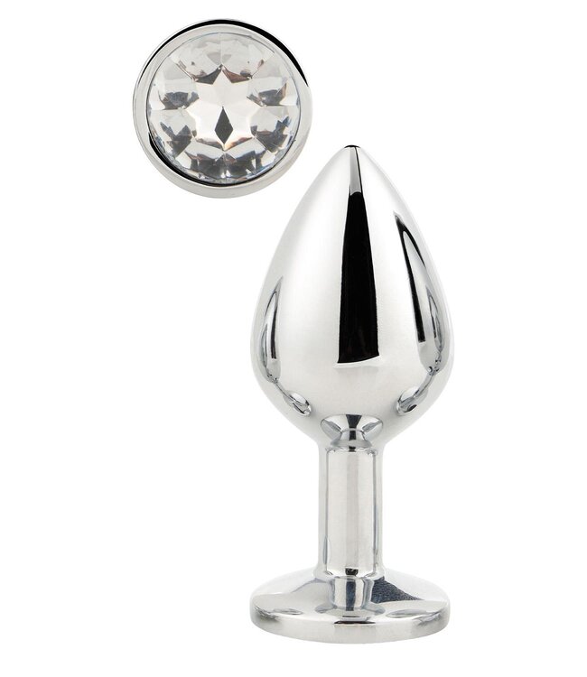 Dreamtoys GLEAMING LOVE SILVER PLUG MEDIUM
