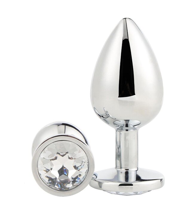 Dreamtoys GLEAMING LOVE SILVER PLUG MEDIUM