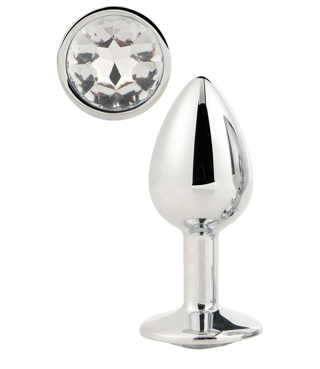 Dreamtoys GLEAMING LOVE SILVER PLUG SMALL