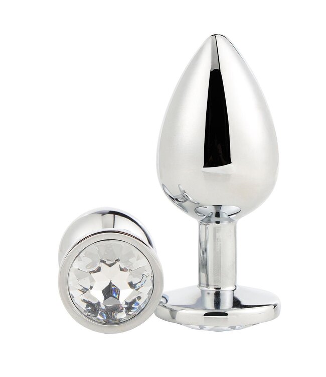 Dreamtoys GLEAMING LOVE SILVER PLUG SMALL