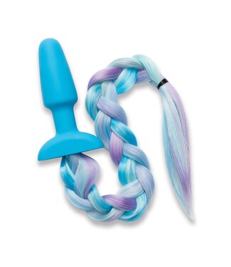 Whipsmart WHIPSMART 4.9 INCH SILICONE PLUG WITH PLAY TAILS UNICORN TAIL