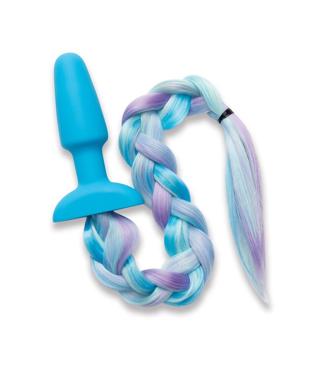 Whipsmart WHIPSMART 4.9 INCH SILICONE PLUG WITH PLAY TAILS UNICORN TAIL
