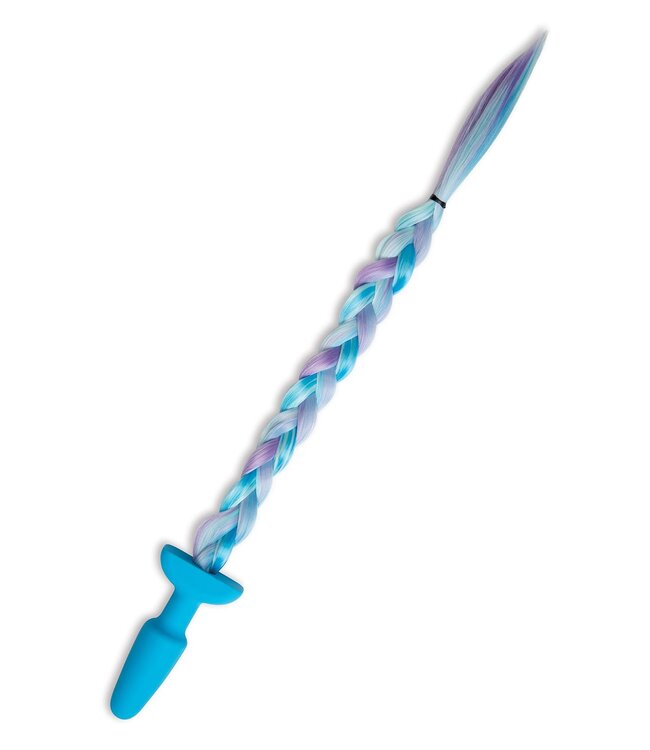 Whipsmart WHIPSMART 4.9 INCH SILICONE PLUG WITH PLAY TAILS UNICORN TAIL