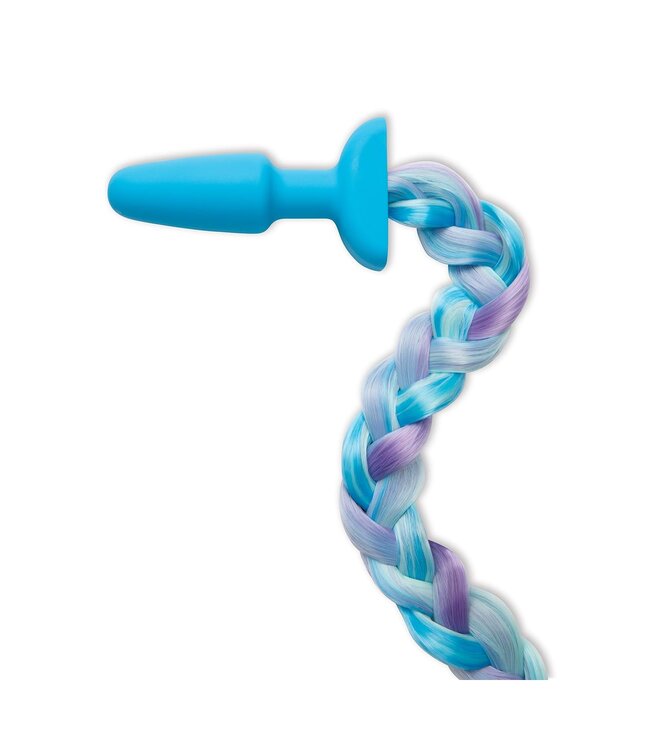 Whipsmart WHIPSMART 4.9 INCH SILICONE PLUG WITH PLAY TAILS UNICORN TAIL