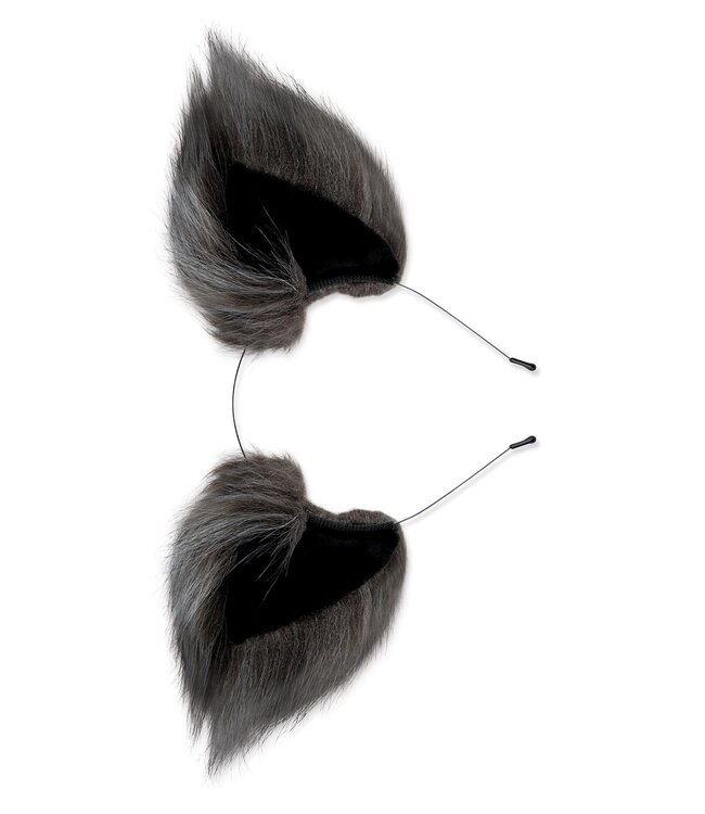 Whipsmart WHIPSMART 4.5 INCH SILICONE PLUG WITH GREY INDIGO FOX TAIL SET