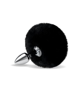 Whipsmart WHIPSMART 3 INCH FLUFFY BUNNY METAL PLUG WITH BLACK TAIL