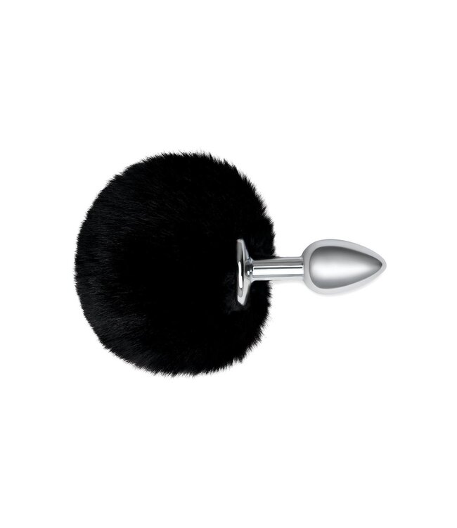 Whipsmart WHIPSMART 3 INCH FLUFFY BUNNY METAL PLUG WITH BLACK TAIL