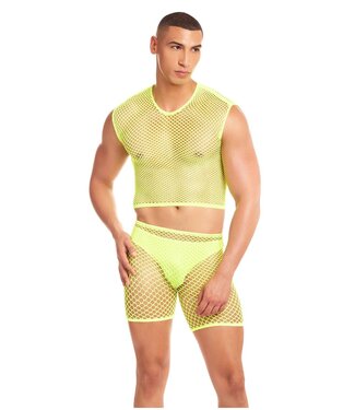 Rainbow Party RAINBOW PARTY NET-BULA 3 PCS SET YELLOW, S/M