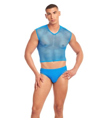 Rainbow Party RAINBOW PARTY NET FLEX 3 PCS SET BLUE, L/XL