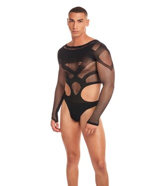 Rainbow Party RAINBOW PARTY OUT OF ORBIT BODYSUIT BLACK, L/XL