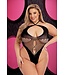Lapdance LAPDANCE FISHNET HALTER BODYSUIT BLACK, QS