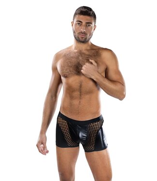 Envy Menswear ENVY SHEER CONTRAST BOXER BRIEFS BLACK, OS