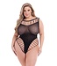 Baci Lingerie BACI DIAMONTE BODYSUIT BLACK, QS