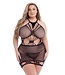 Baci Lingerie BACI DIAMONTE NET MINI DRESS BLACK, QS