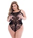 Baci Lingerie BACI JACQUARD BODYSUIT BLACK, QS