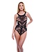 Baci Lingerie BACI JACQUARD BODYSUIT BLACK, OS