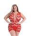 Baci Lingerie BACI CORSET FRONT LACE MINI DRESS RED, QS