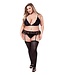Baci Lingerie BACI 3 PCS. ECO BRA, GARTER AND PANTY SET BLACK, QS