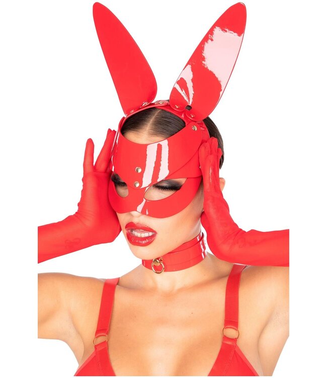 Kinky Diva KINKY DIVA BUNNY MASK RED