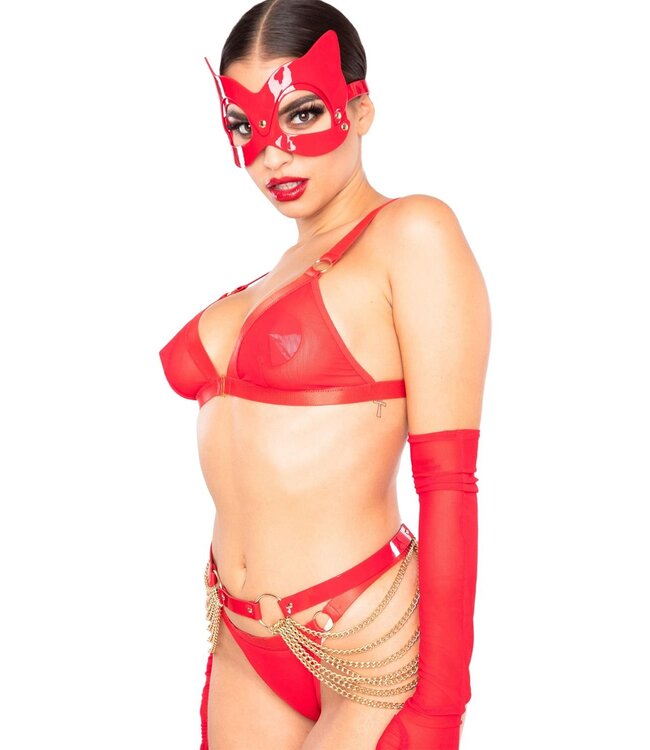 Kinky Diva KINKY DIVA CAT MASK RED