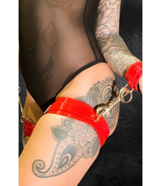 Kinky Diva KINKY DIVA WRIST & THIGH CUFFS RED