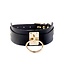 Kinky Diva KINKY DIVA O-RING COLLAR BLACK/GOLD