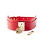 Kinky Diva KINKY DIVA HEART LOCK & KEY COLLAR RED/GOLD