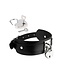 Kinky Diva KINKY DIVA HEART LOCK & KEY COLLAR BLACK/SILVER