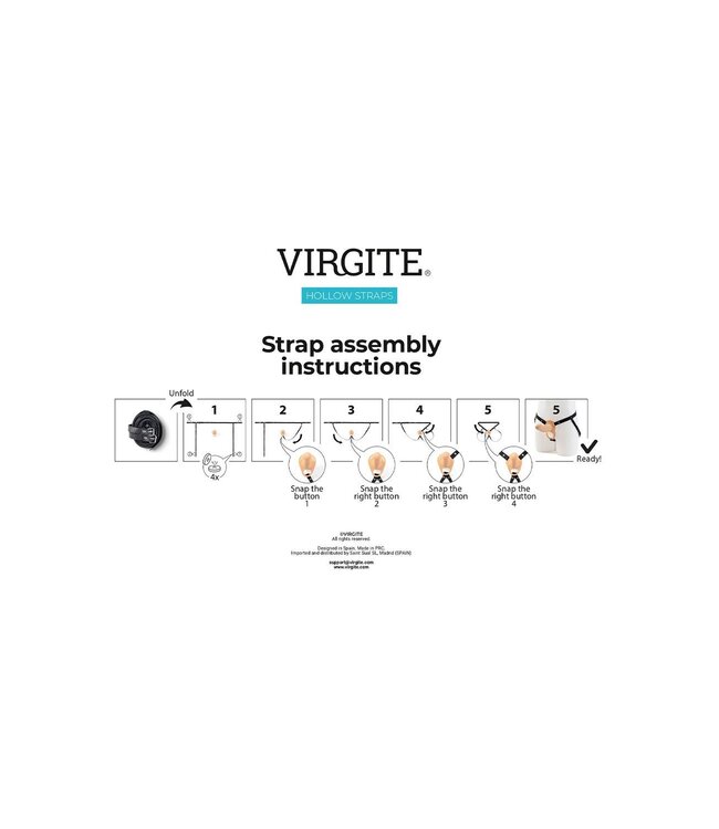 Virgite VIRGITE H2 HOLLOW STRAP H2 SIZE L BLACK