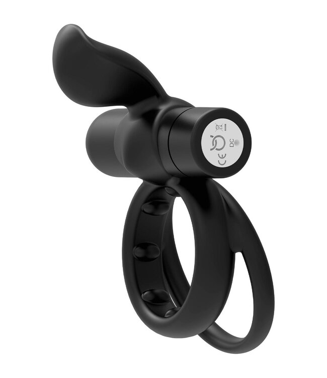 Forto FORTO POINTER VIBRATING COCKRING BLACK