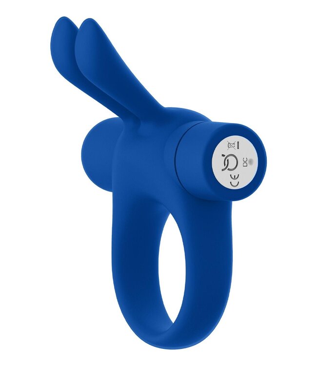 Forto FORTO BUNNY VIBRATING COCKRING BLUE