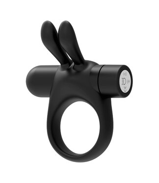 Forto FORTO BUNNY VIBRATING COCKRING BLACK