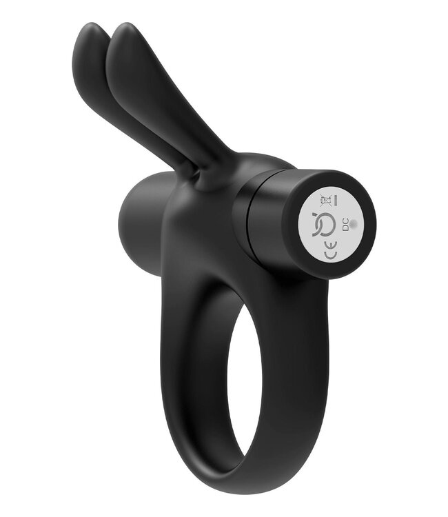 Forto FORTO BUNNY VIBRATING COCKRING BLACK