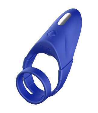 Forto FORTO F-48 VIBRATING PERINEUM DOUBLE C-RING BLUE