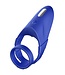 Forto FORTO F-48 VIBRATING PERINEUM DOUBLE C-RING BLUE