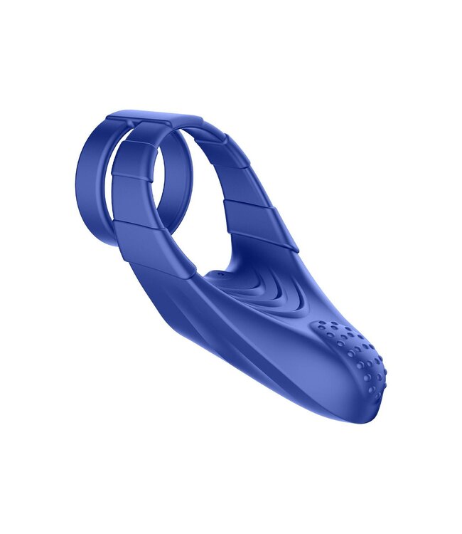 Forto FORTO F-48 VIBRATING PERINEUM DOUBLE C-RING BLUE