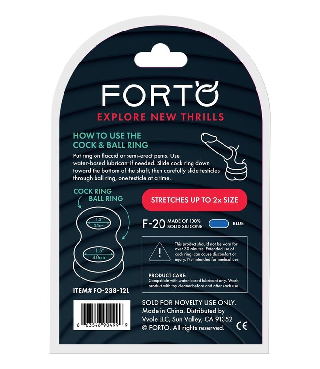 Forto FORTO F-20 BALLS STRETCHER LARGE BLUE