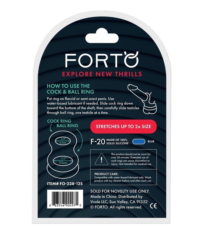 Forto FORTO F-20 BALLS STRETCHER SMALL BLUE