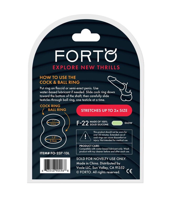 Forto FORTO F-22 D RING LARGE GLOW