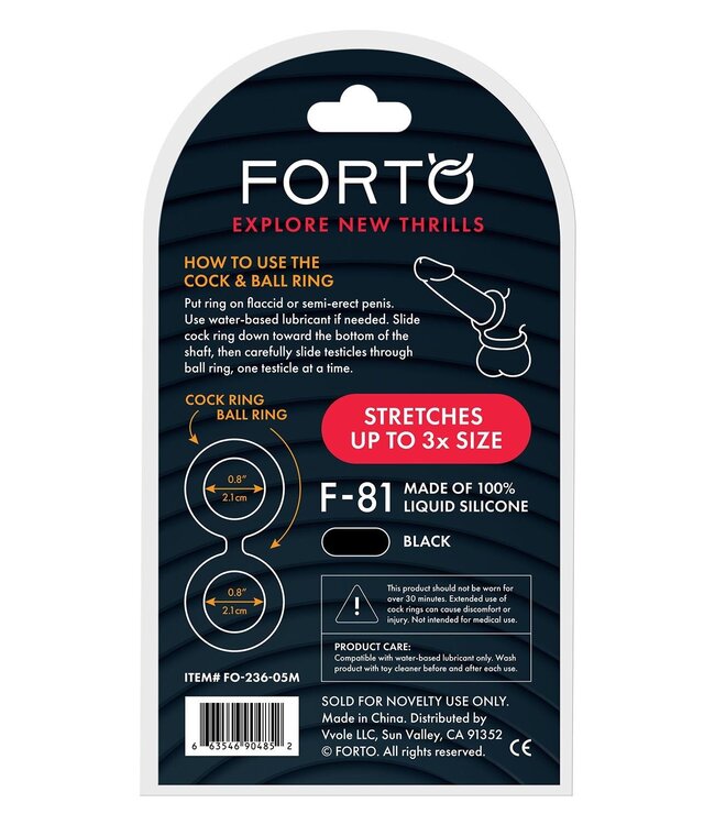 Forto FORTO F-81 DOUBLE RING 47MM BLACK