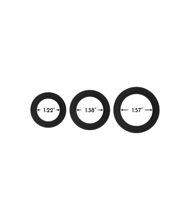 Forto FORTO F-61 3 PIECE C-RING SET BLACK