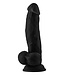 Shaft SHAFT MODEL N 8.5 INCH LIQUID SILICONE DONG WITH BALLS BLACK